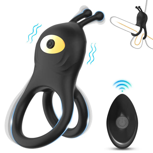 Male Cock Vibration Ring with Wireless Remote Control - Together