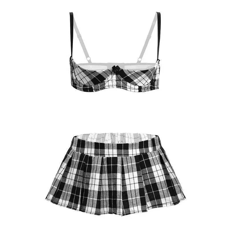 Student Uniform Short Skirt Temptation Suit - Together